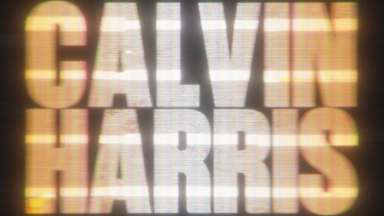 Calvin Harris title in gold