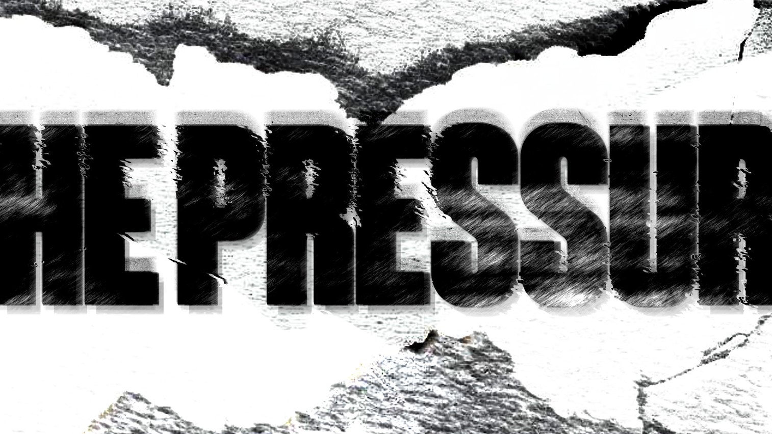 The Pressure on torn paper