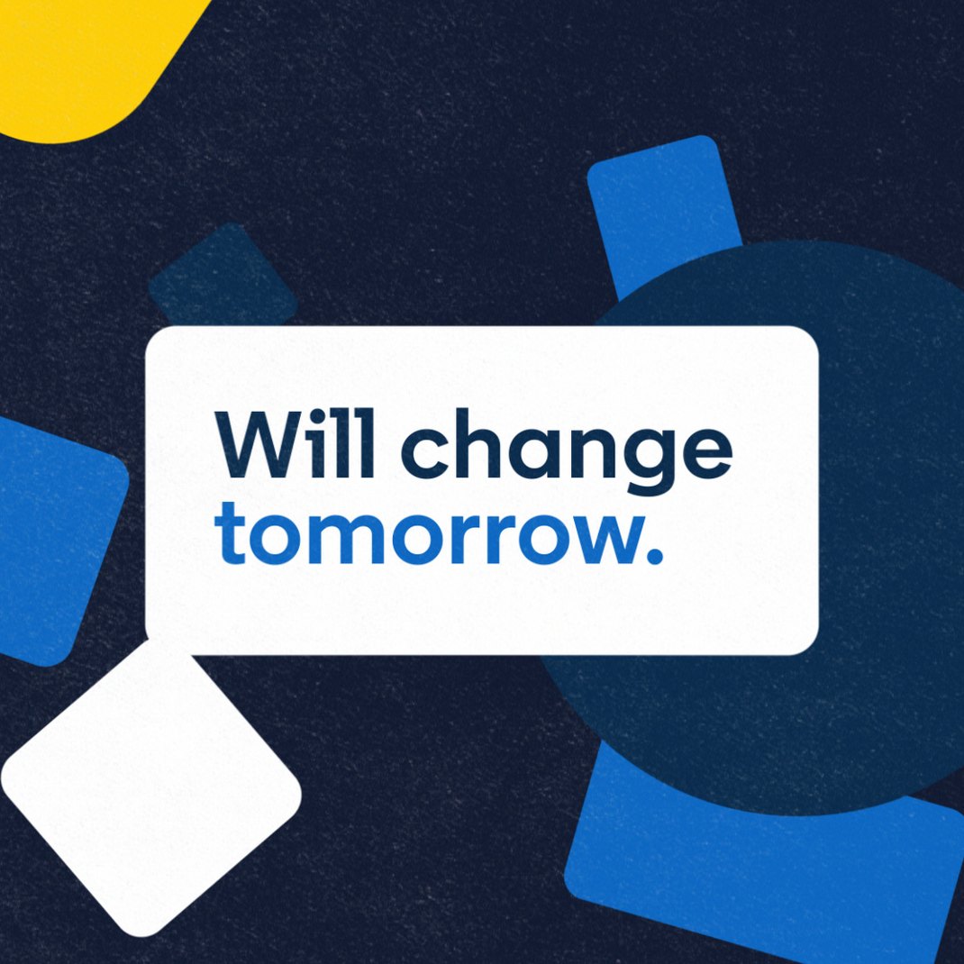 Will Change Tomorrow message card