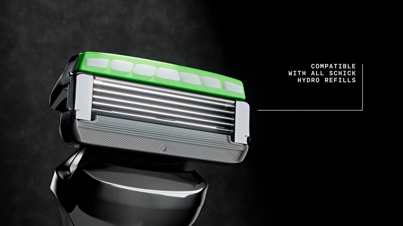 Blade cartridge, compatible with all Schick Hydro refills