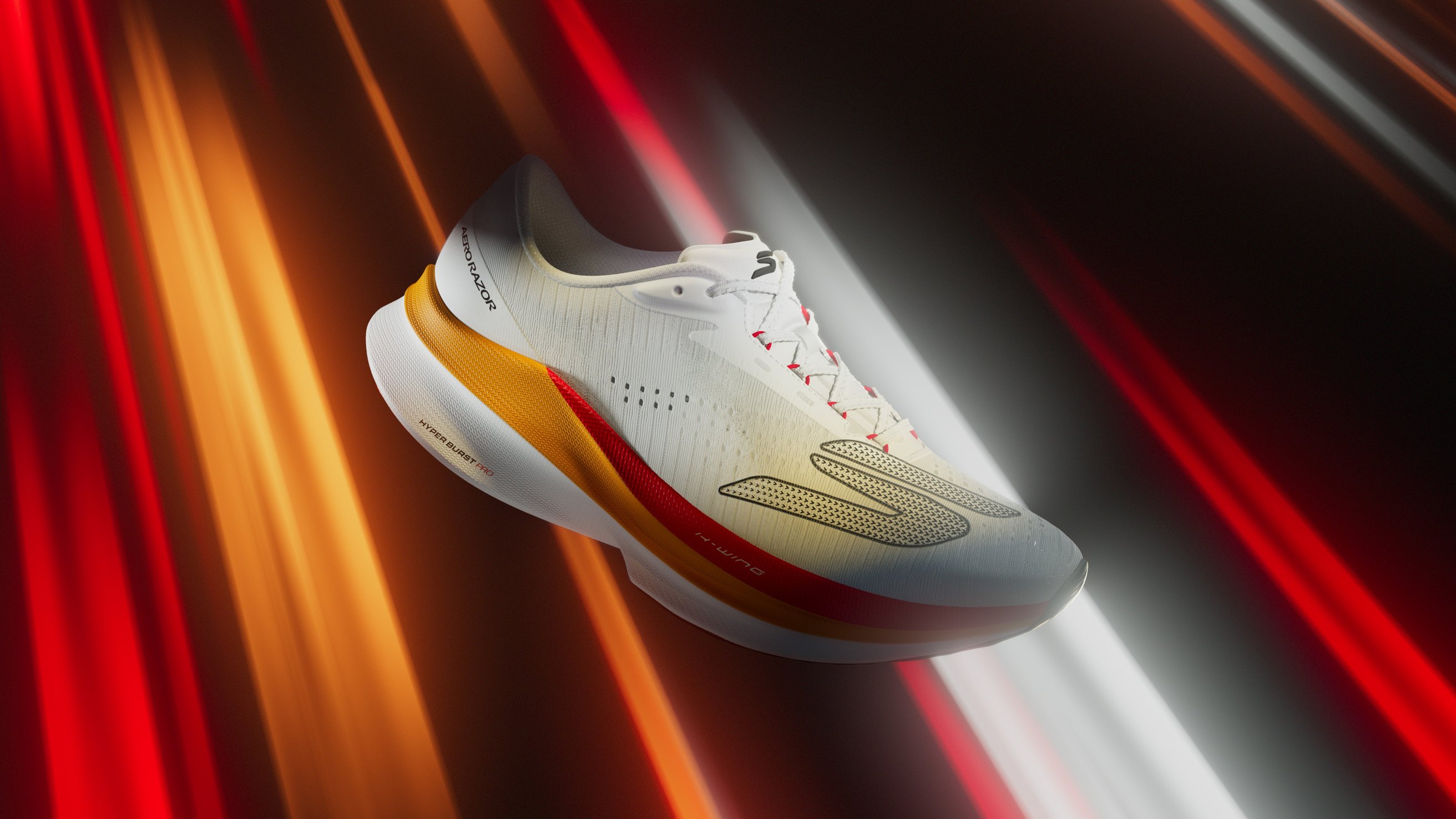 Aero over red and orange light streaks