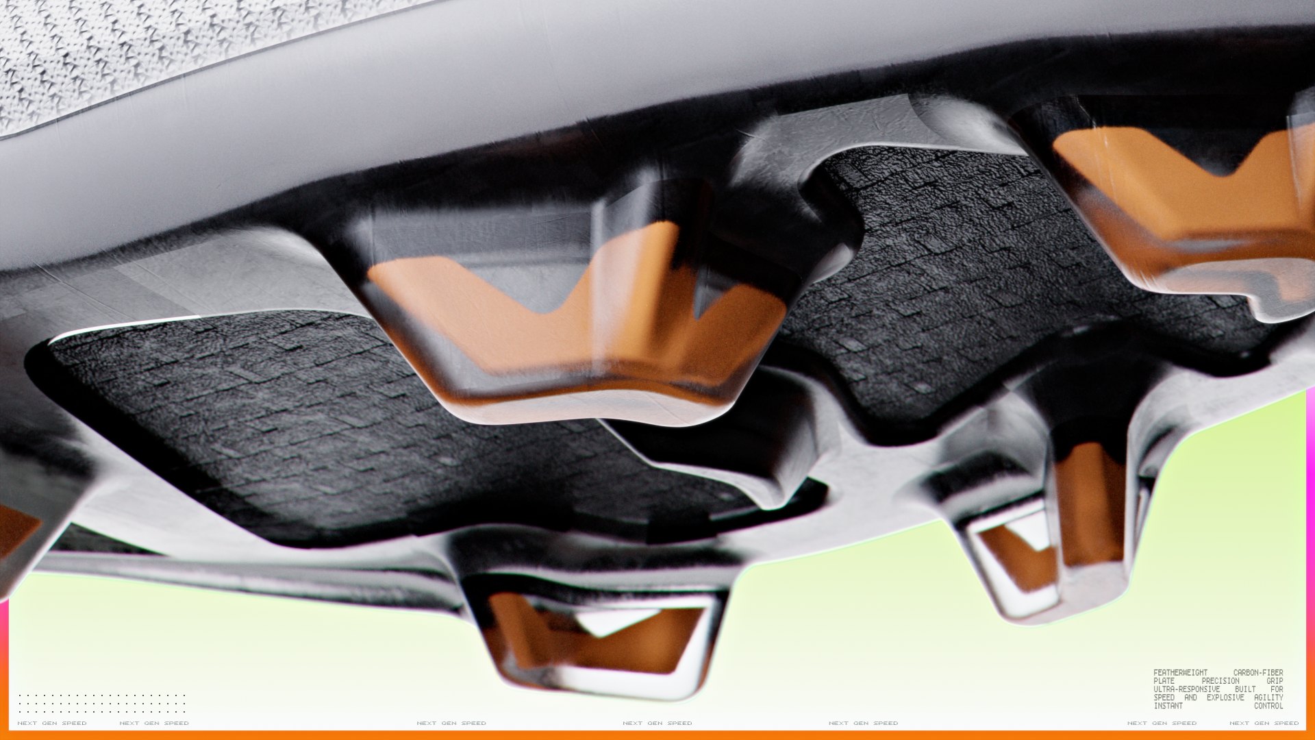 Close view of the Mach 1 studs